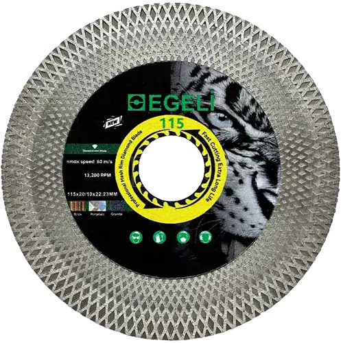 دیسک پرسلان بر خورشیدی ایگلی سایز 115 mm