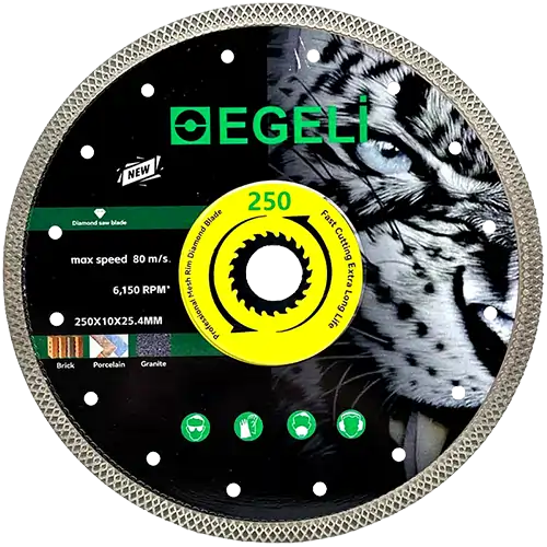 دیسک پرسلان بر ایگلی سایز 250 mm